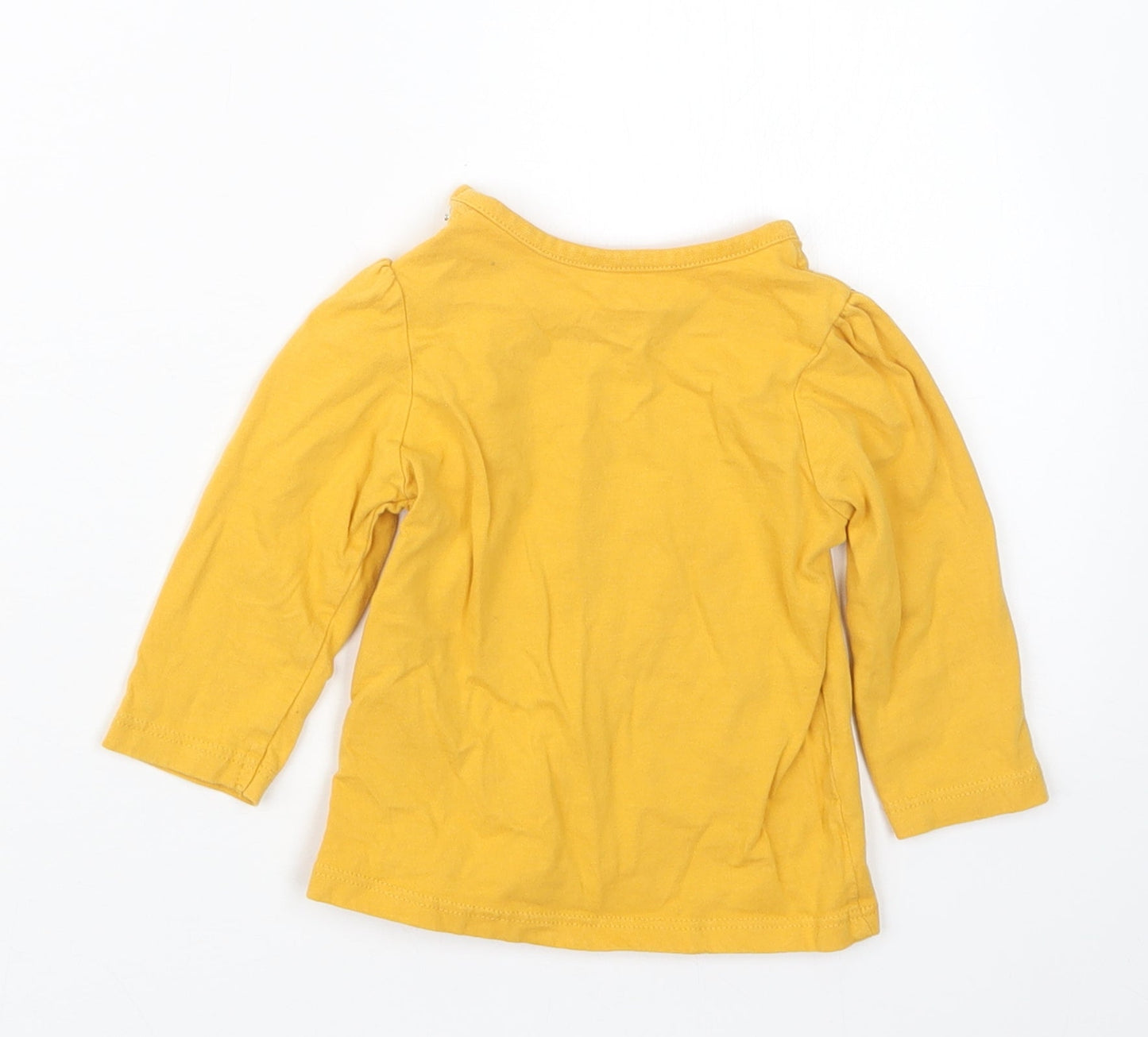 Nutmeg Girls Yellow   Basic T-Shirt Size 3-6 Months