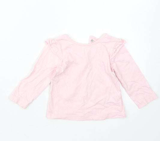 Matalan Girls Pink   Basic T-Shirt Size 6-9 Months
