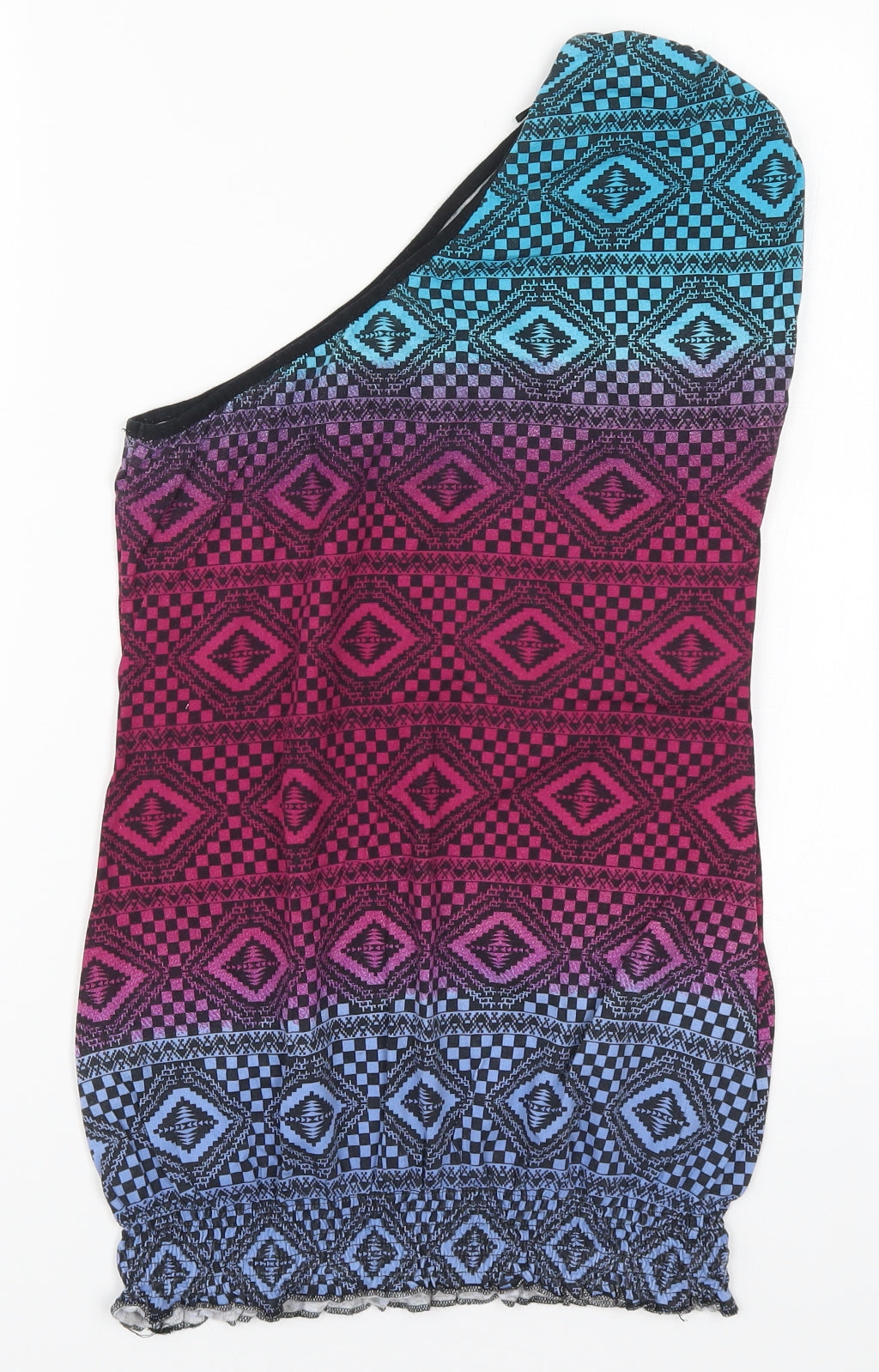 Denim Co Womens Multicoloured Geometric  Basic T-Shirt Size 10