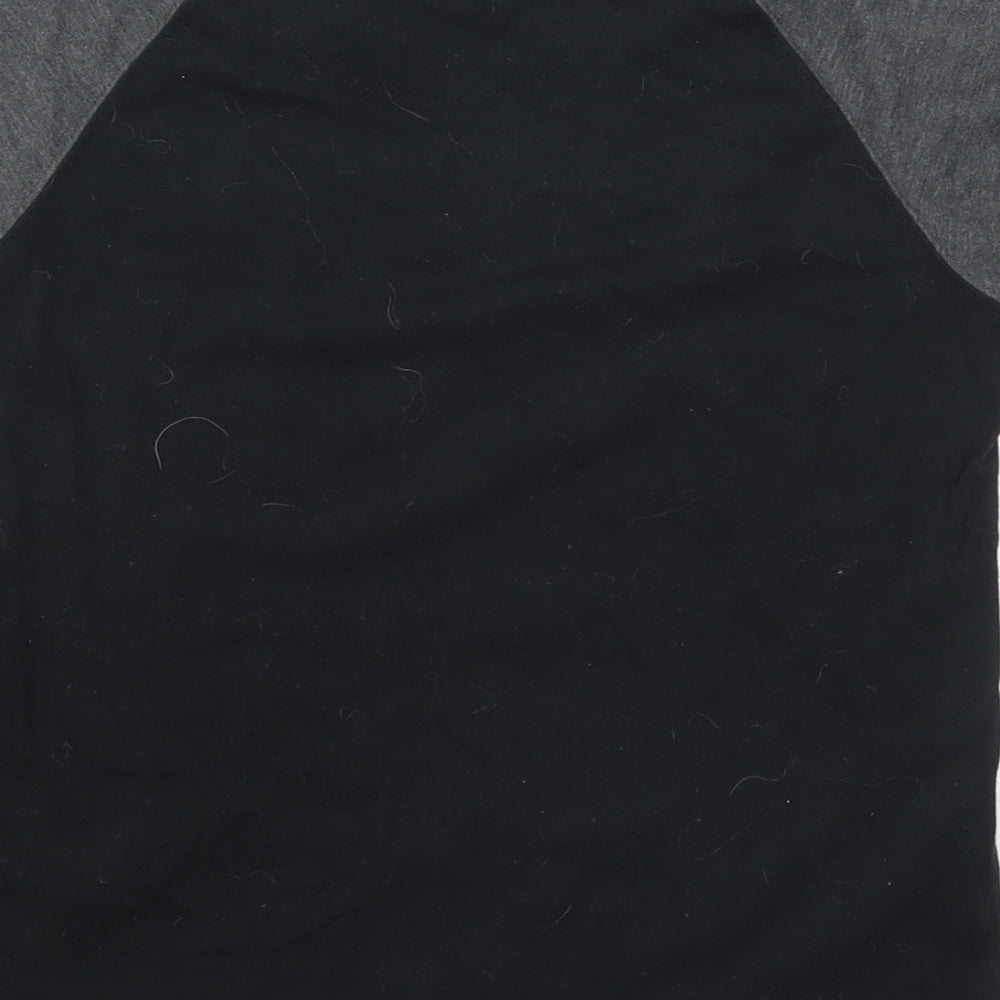 Preworn Boys Black   Basic T-Shirt Size 8-9 Years  - Everton