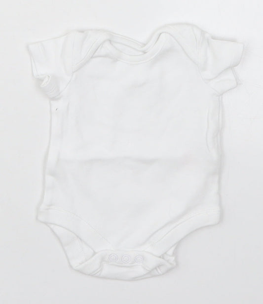 F&F Baby White   Babygrow One-Piece Size 0-3 Months