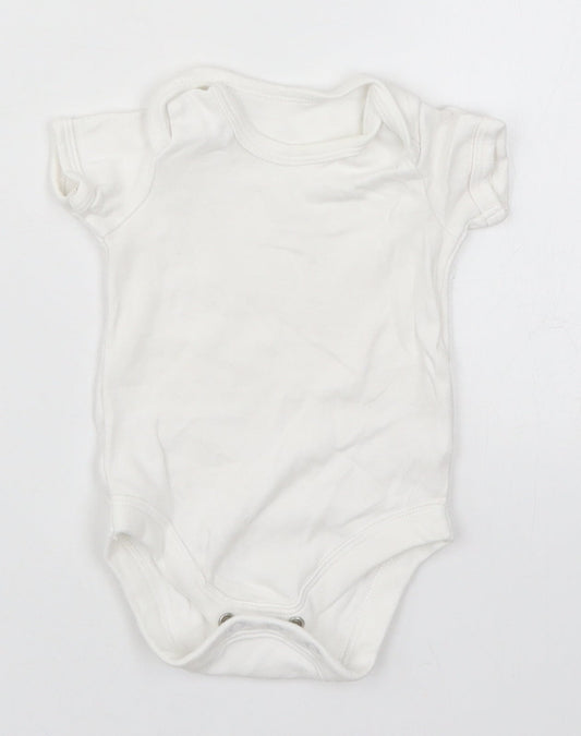 TU Baby White   Babygrow One-Piece Size 0-3 Months