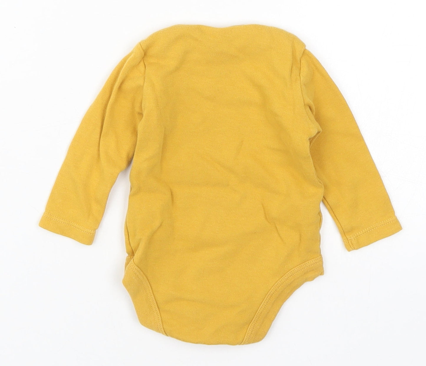TU Baby Yellow   Babygrow One-Piece Size 0-3 Months  - Dinosaur