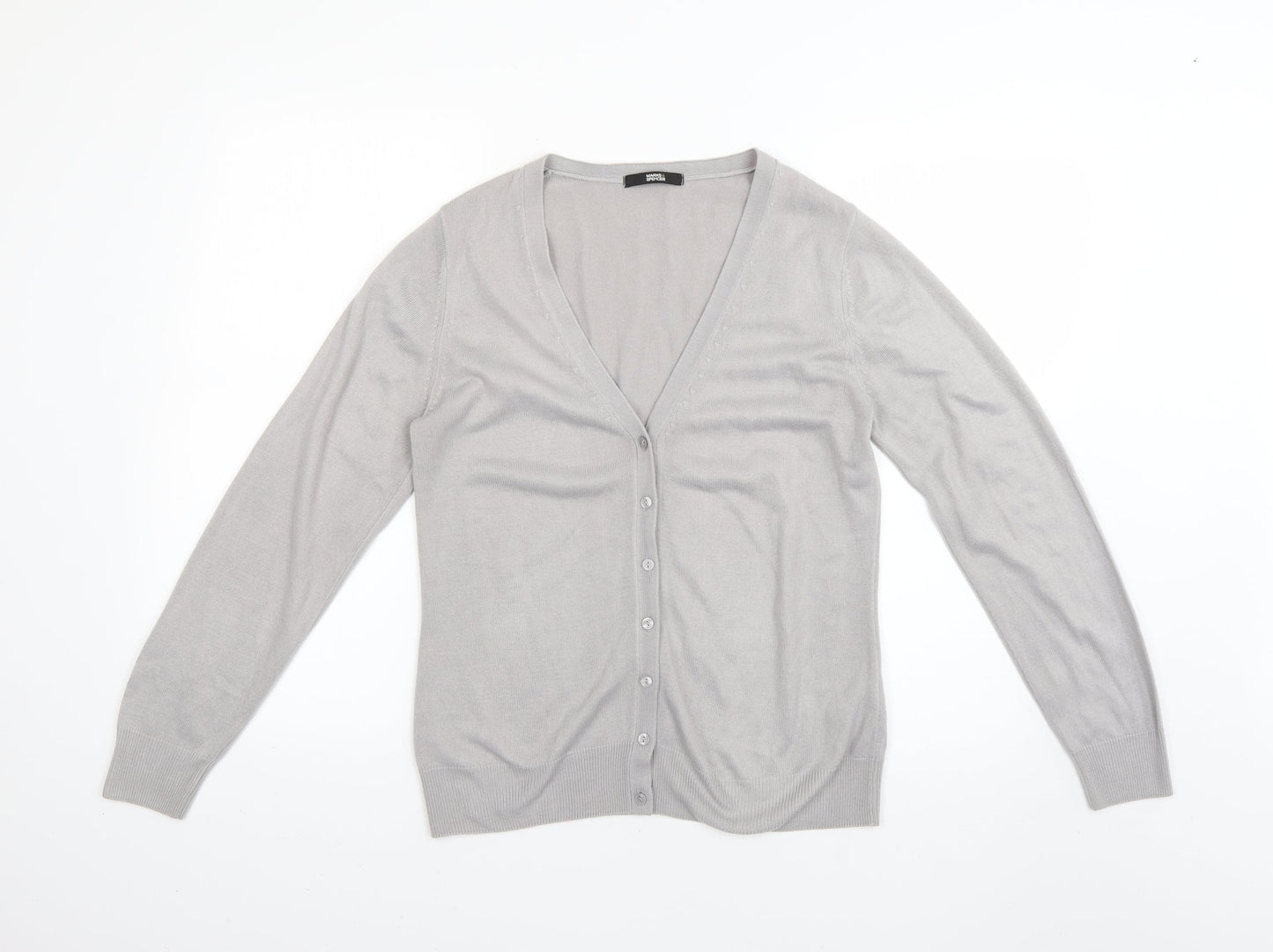 Marks and Spencer Womens Grey   Cardigan Jumper Size 10
