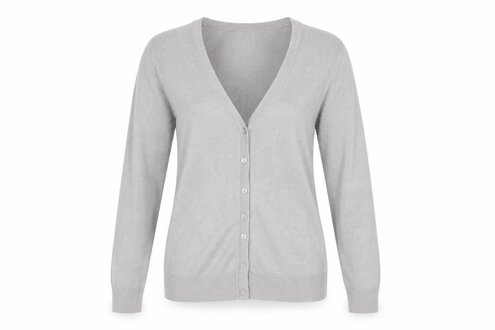 Marks & Spencer Womens Grey   Cardigan Jumper Size 10