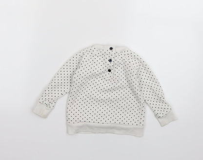 Preloved Primark Baby Multicoloured Polka Dot  Pullover Jumper Size 9-12 Months - Back