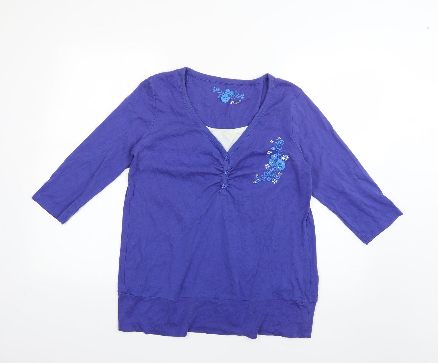 TRUE Womens Purple   Pullover Jumper Size 16