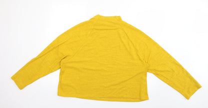 Preloved H&M Womens Yellow   Pullover Jumper Size L - Back