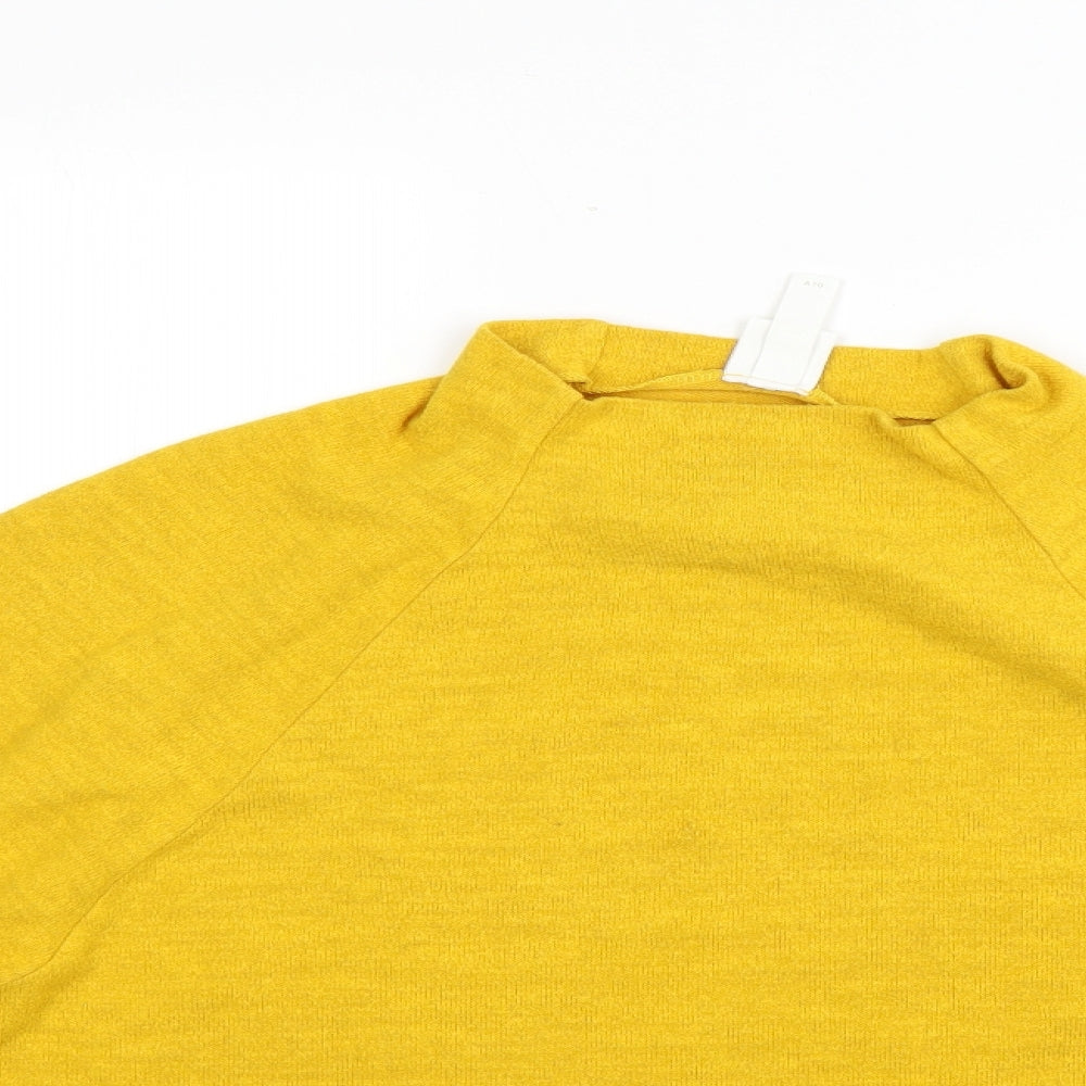 H&M Womens Yellow   Pullover Jumper Size L