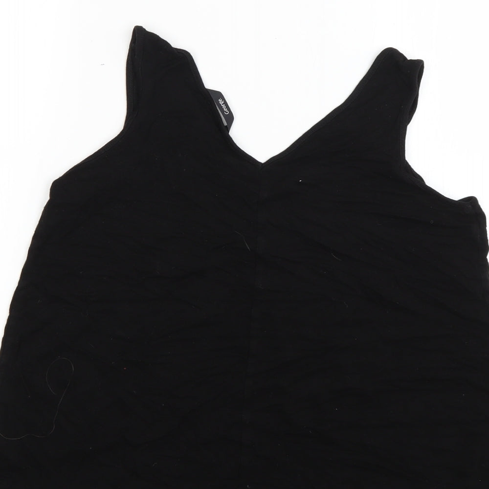 George Womens Black   Basic Blouse Size 8