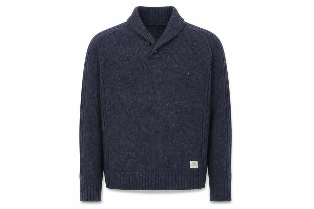 Heritage Mens Blue  Knit Pullover Jumper Size L