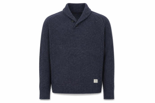 Heritage Mens Blue  Knit Pullover Jumper Size L