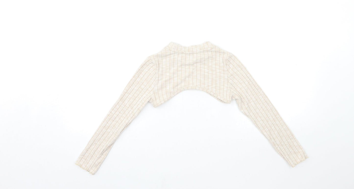 Primark Girls Beige   Basic T-Shirt Size 7-8 Years