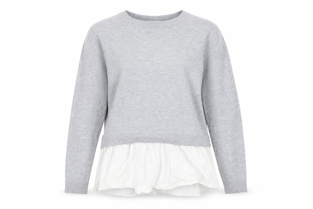 H&M Womens Grey  Knit Pullover Jumper Size L