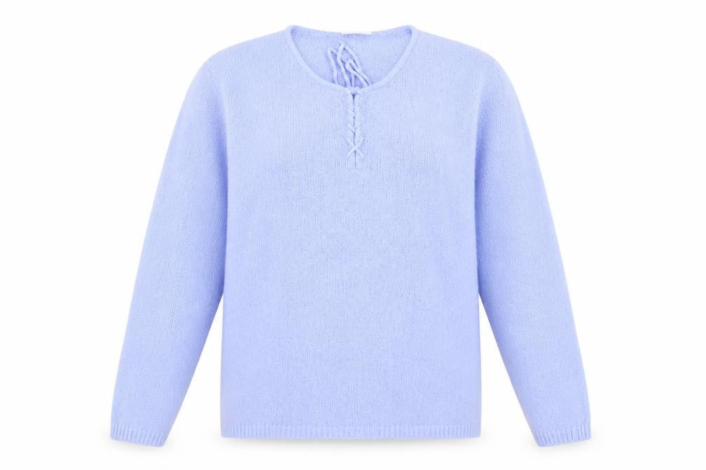 Claire Ashton Womens Blue  Knit Pullover Jumper Size 14