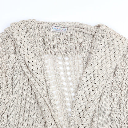 Marks & Spencer Womens Beige   Cardigan Jumper Size 10