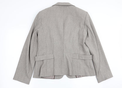 Bonmarché Womens Grey Jacket Blazer Size 14