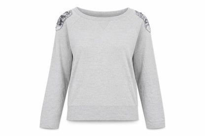 saint tropez Womens Grey   Pullover Jumper Size S
