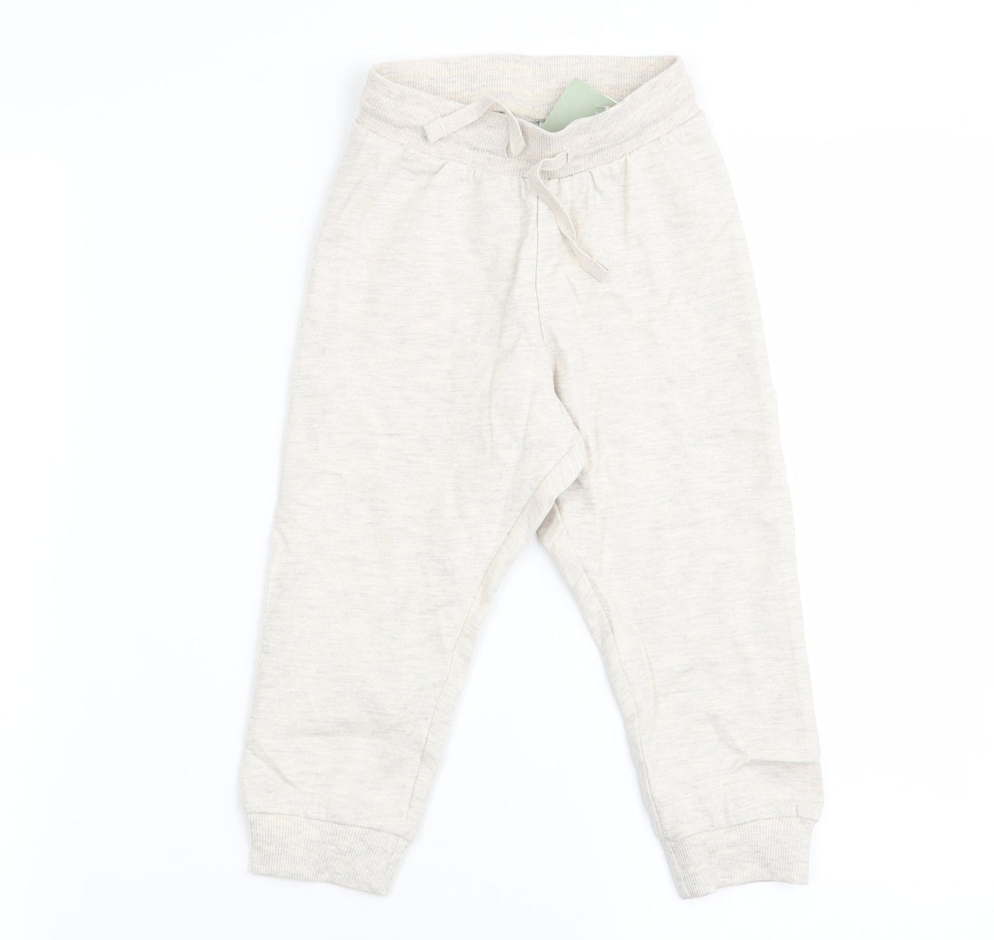 H&M Girls Beige   Jogger Trousers Size 2 Years