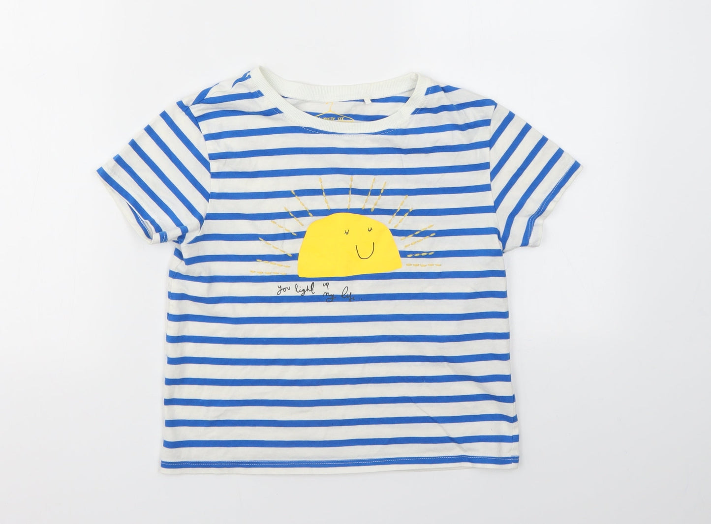 NEXT Boys Multicoloured Striped  Basic T-Shirt Size 8 Years