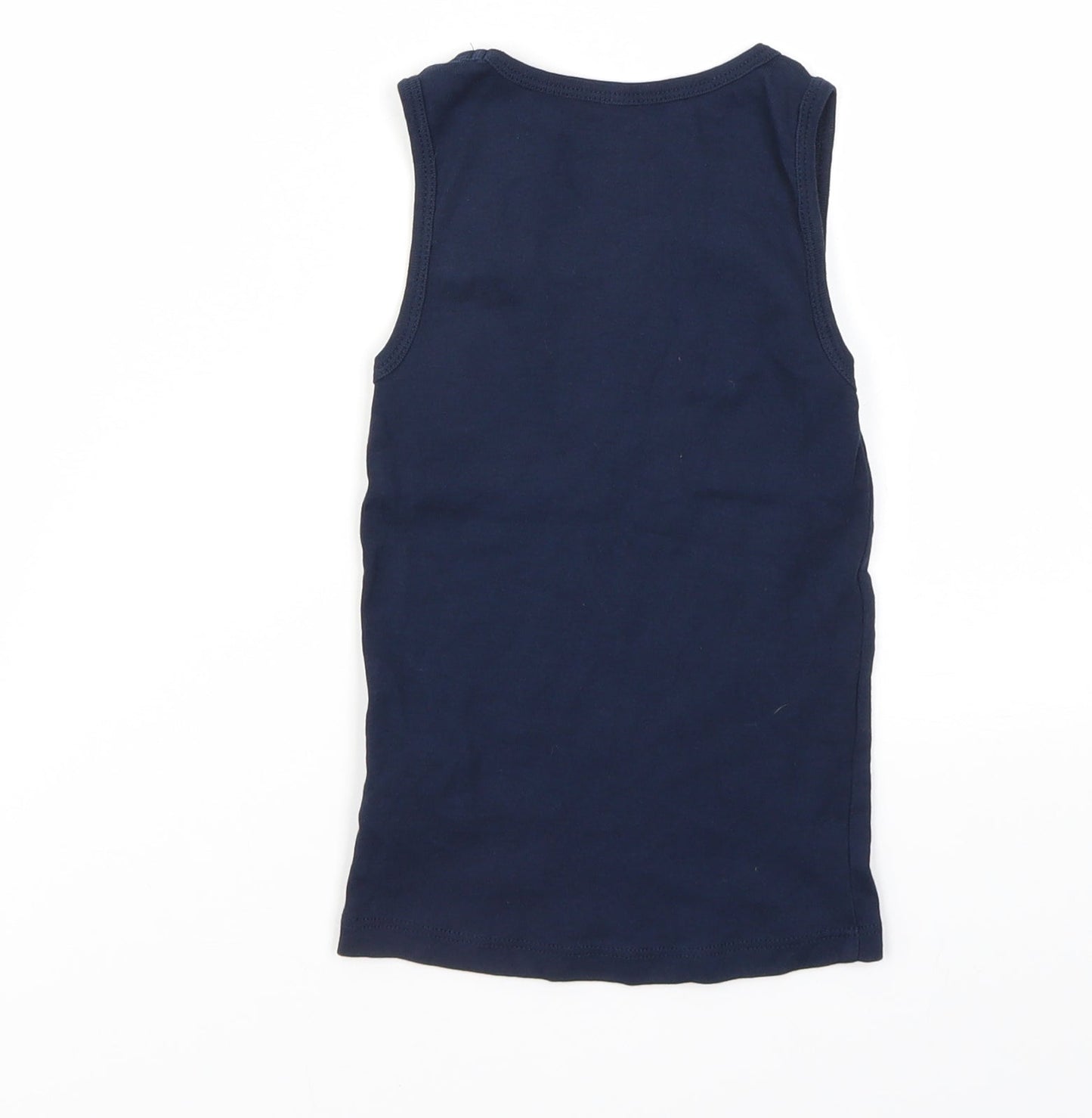 H&M Girls Blue   Basic T-Shirt Size 5-6 Years