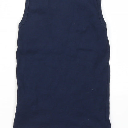H&M Girls Blue   Basic T-Shirt Size 5-6 Years