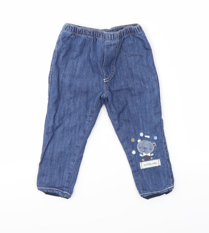 St Bernard Baby Blue   Capri Jeans Size 6-9 Months