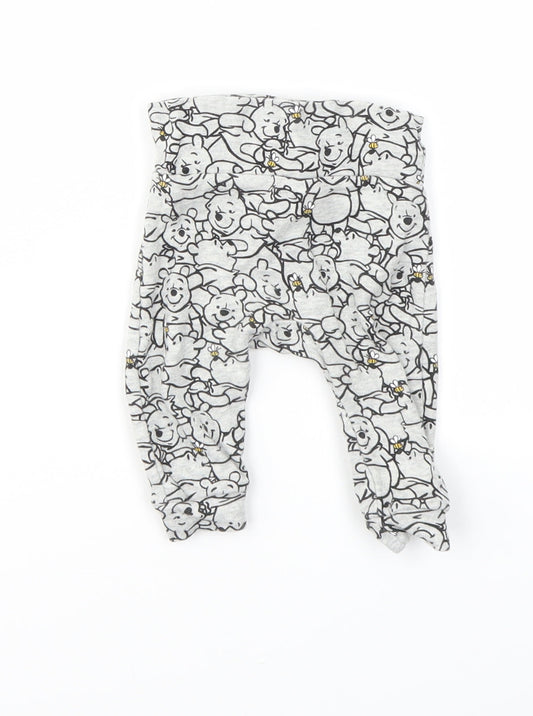 Preworn Baby Grey Animal Print  Capri Leggings Size 3-6 Months