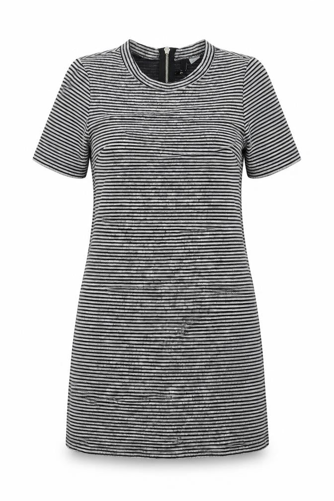 Divided Womens Grey Striped  Mini  Size 12
