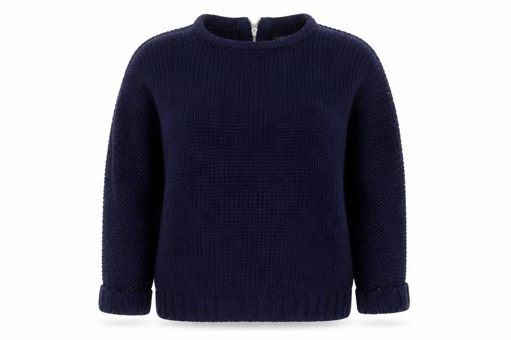 Topshop Womens Blue  Knit Pullover Jumper Size 8