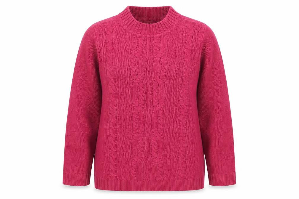 Bonmarché Womens Pink Knit Pullover Jumper Size M