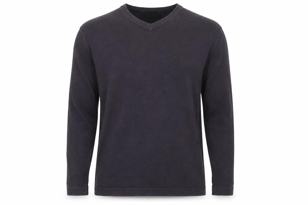 George Mens Grey  Knit Pullover Jumper Size S