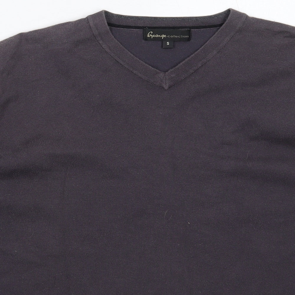 George Mens Grey  Knit Pullover Jumper Size S
