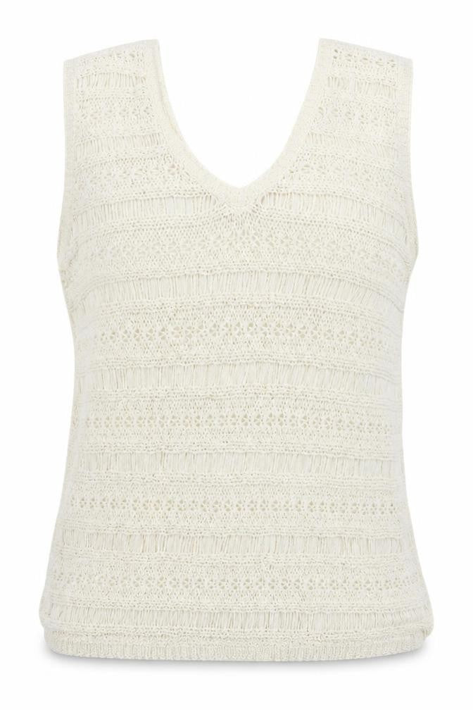 M&Co Womens White  Knit Pullover Jumper Size 10