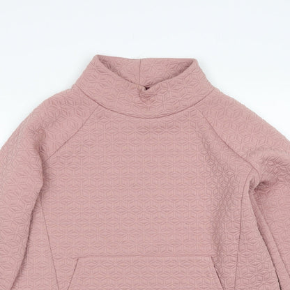 Next Womens Pink Geometric  Pullover Jumper Size M