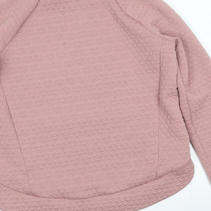 Next Womens Pink Geometric  Pullover Jumper Size M
