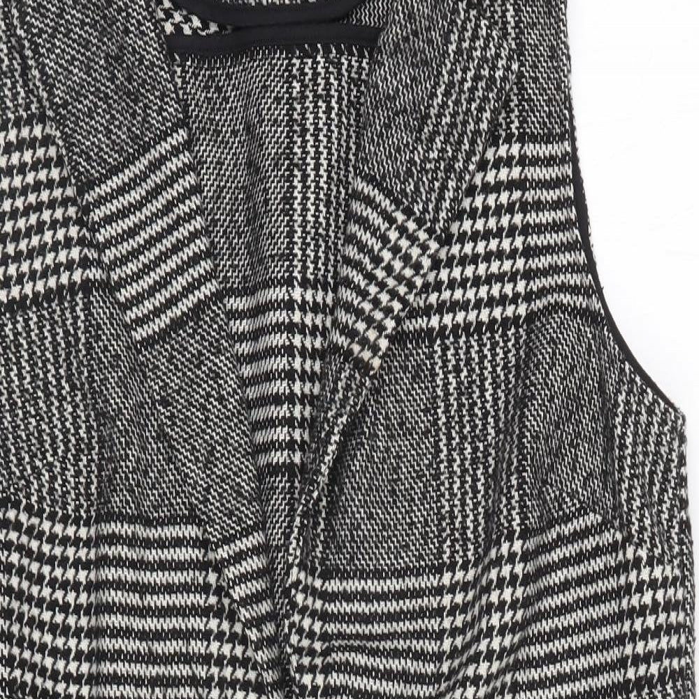 Papaya Womens Black Plaid  Jacket Coat Size 14