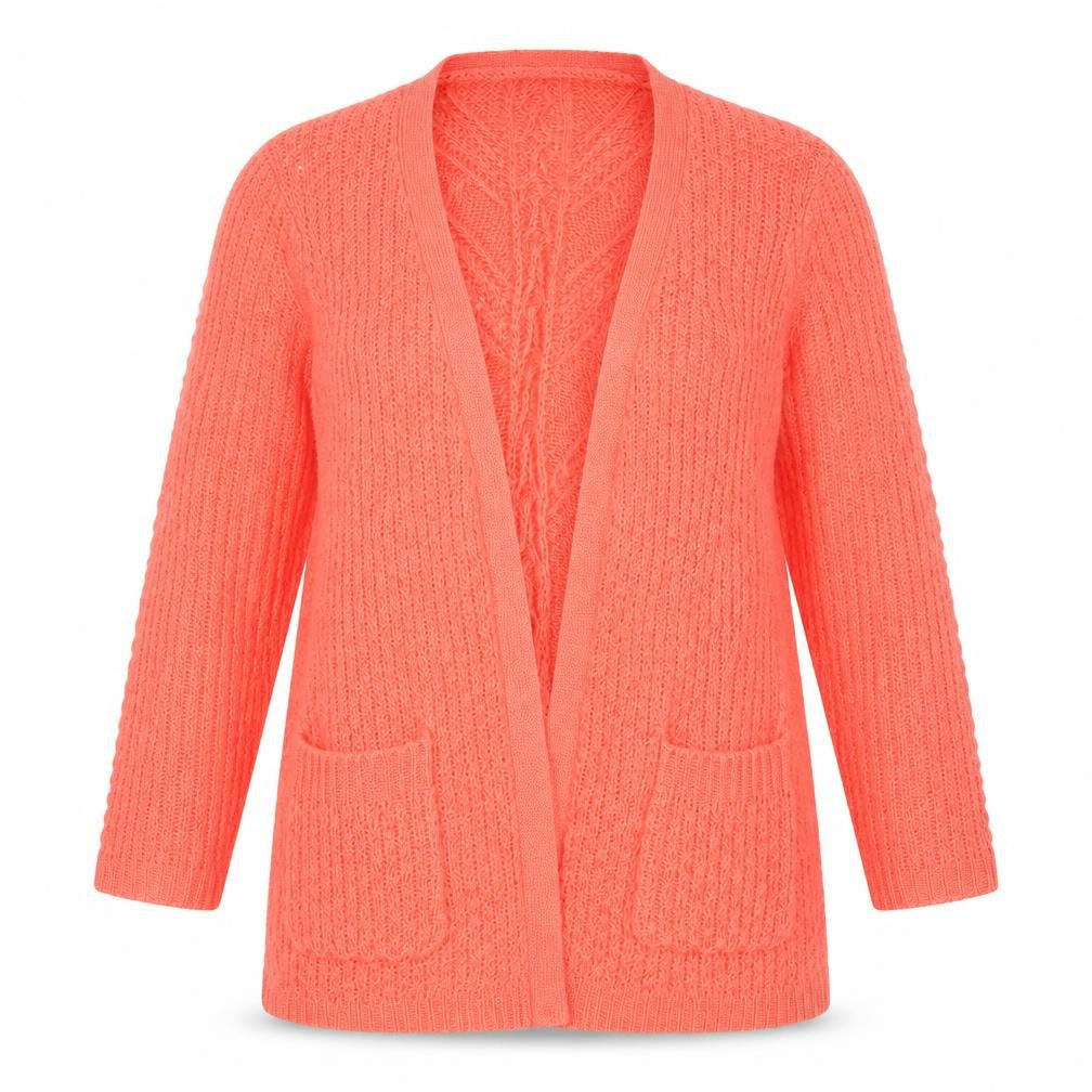 Peacock Womens Orange   Cardigan Jumper Size M