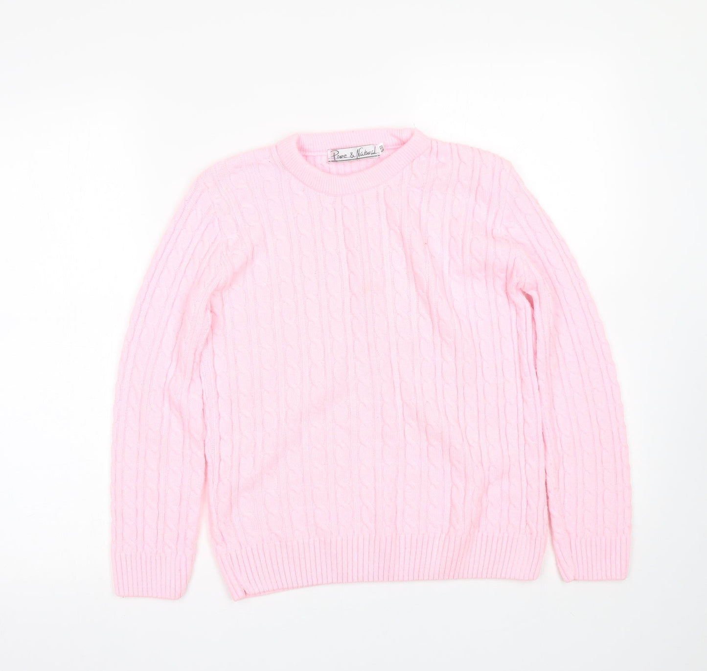 pure & natural Womens Pink   Pullover Jumper Size S