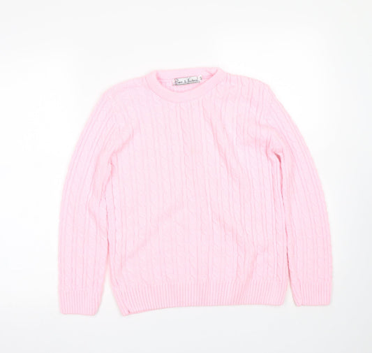 pure & natural Womens Pink   Pullover Jumper Size S