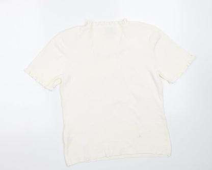 Roman Womens White   Basic T-Shirt Size S