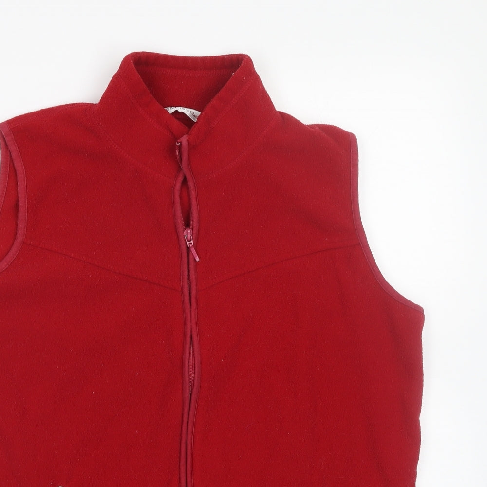 EWM Womens Red   Full Zip Sweatshirt Size M