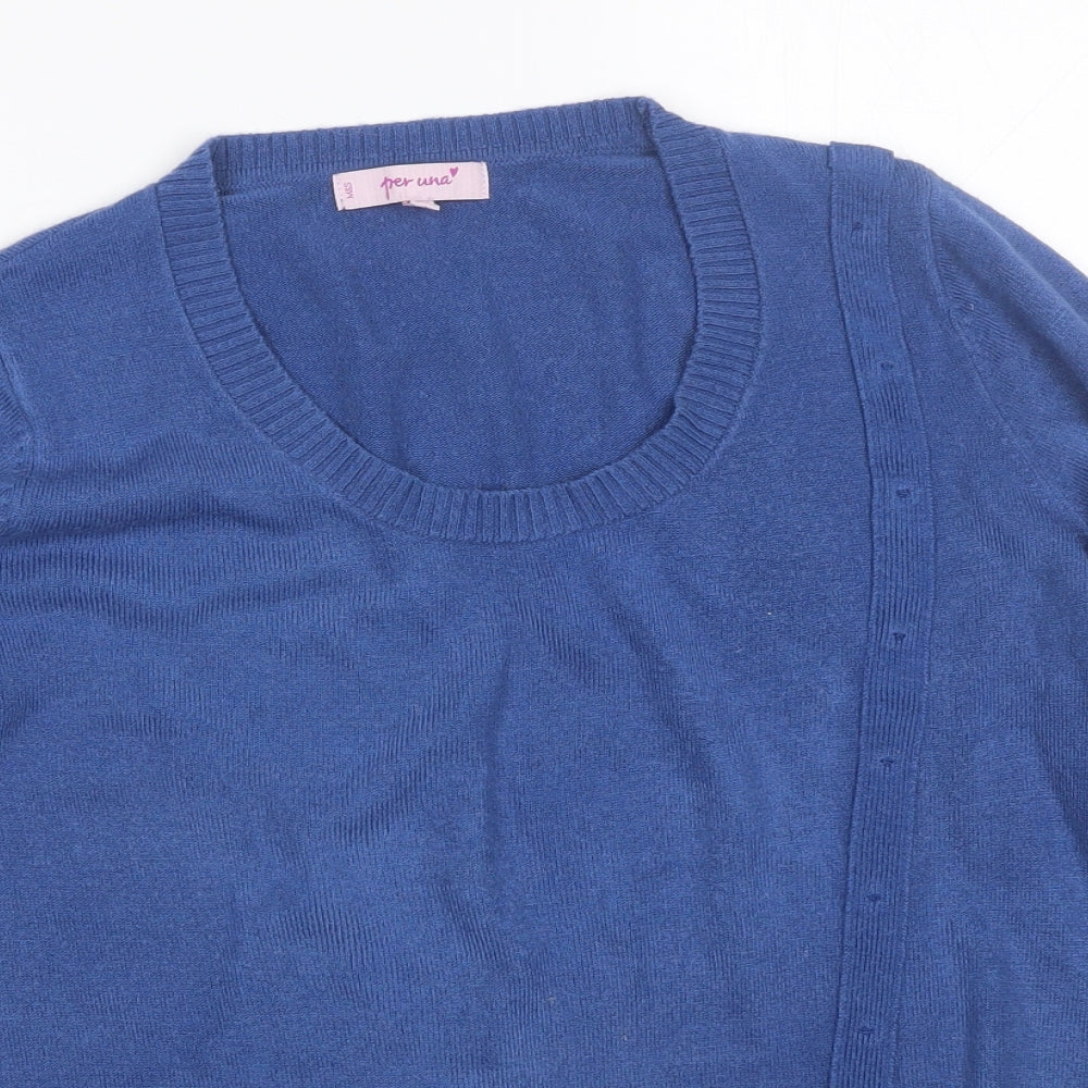 Per Una Womens Blue   Pullover Jumper Size 12