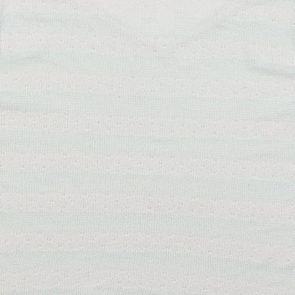 Next Womens White Striped  Pullover Jumper Size 14