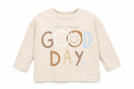 George Baby Brown   Basic T-Shirt Size 12-18 Months  - Good Day