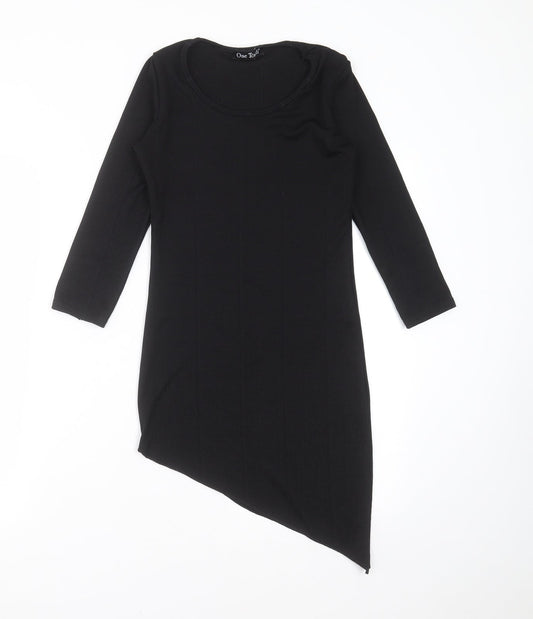 OneTouch Womens Black Striped  Mini  Size 8