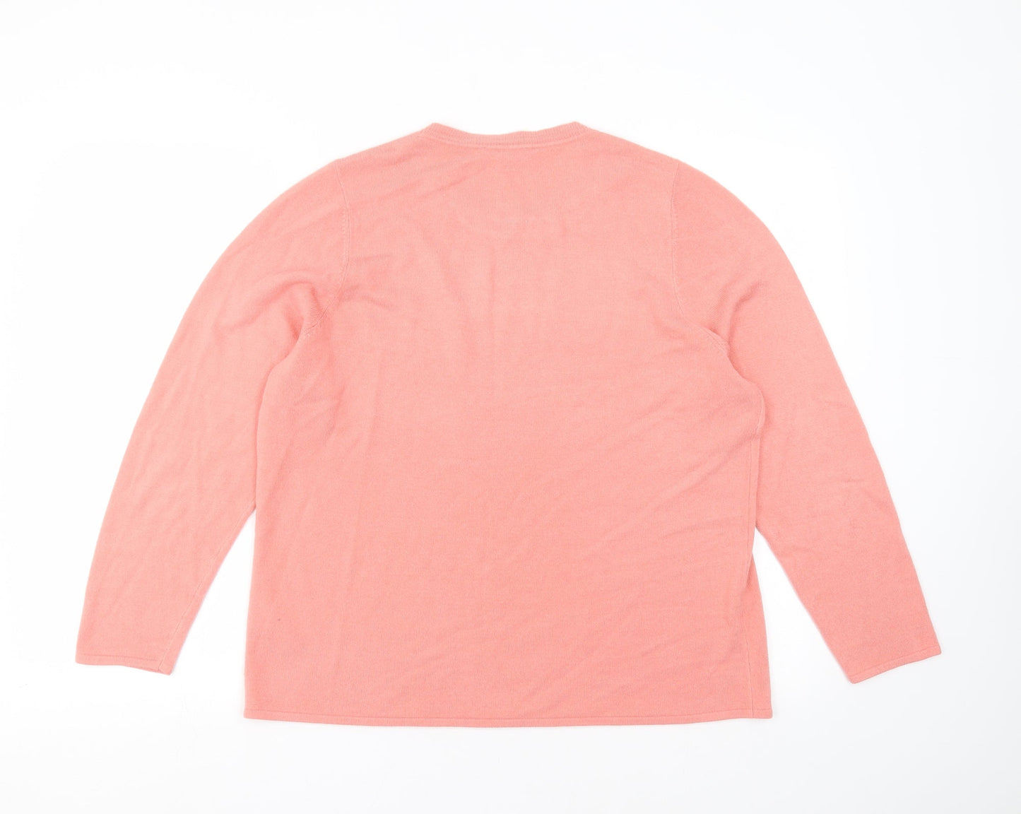 Love knitwear Womens Pink  Knit Pullover Jumper Size 18
