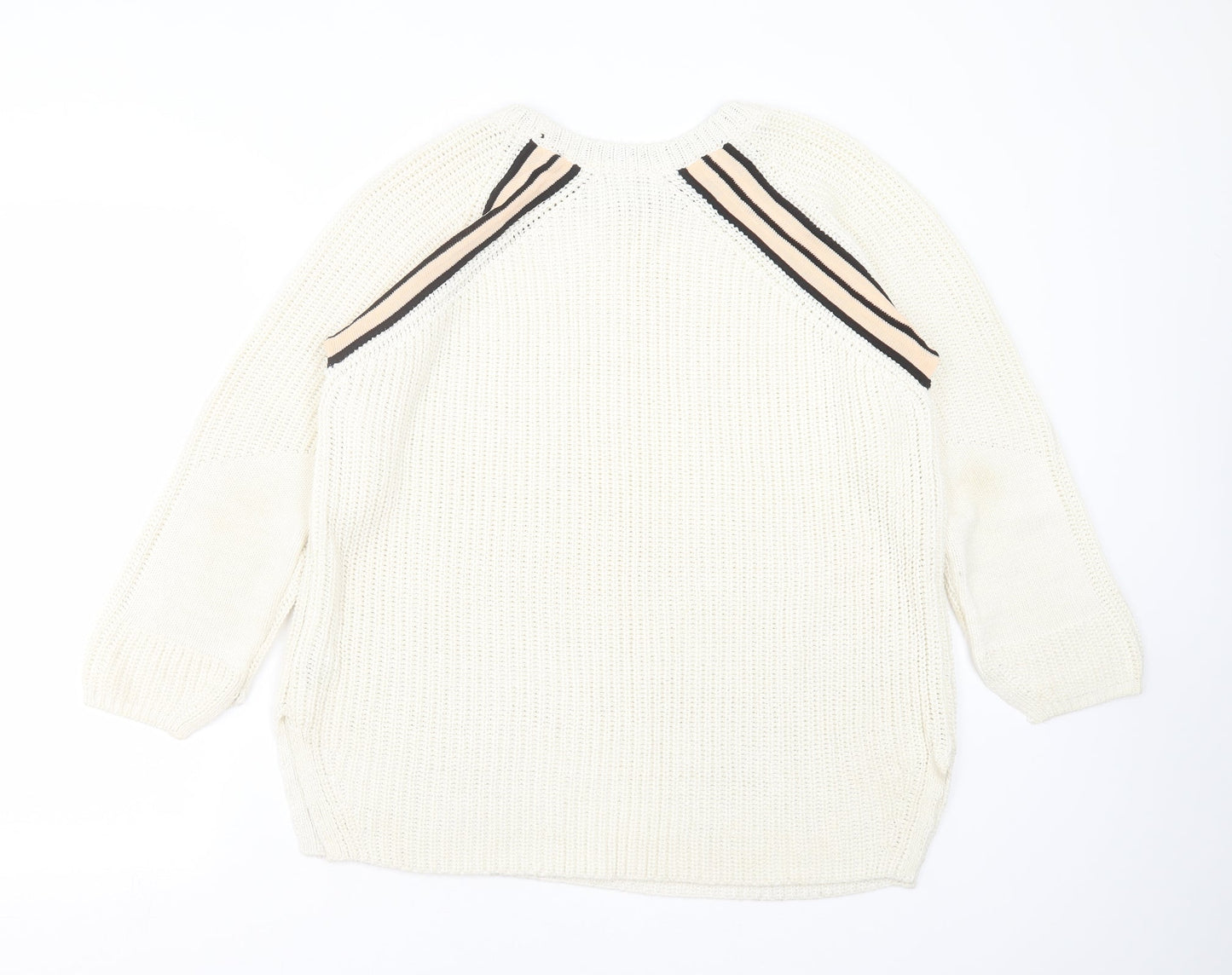 NEXT Womens Ivory  Knit Pullover Jumper Size L