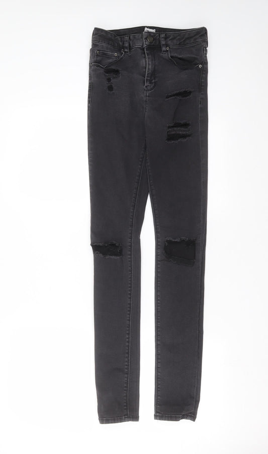 ASOS Womens Grey  Denim Skinny Jeans Size 26 in L32 in