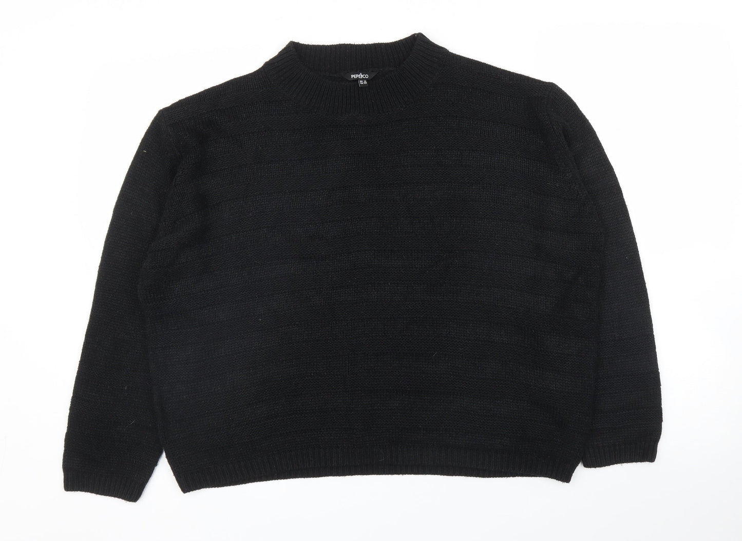 Pep&Co Womens Black   Pullover Jumper Size 12